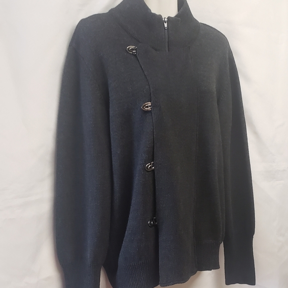 Nara Maglie Merino Wool Blend Cardigan Sweater - Picture 2 of 14